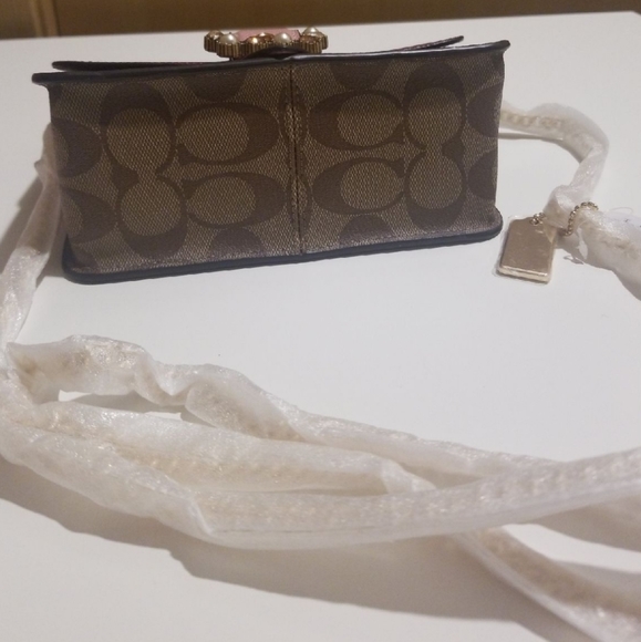 Rare Coach Bowery Jewel crossbody bag dark berry limited edition HTF - Picture 7 of 9